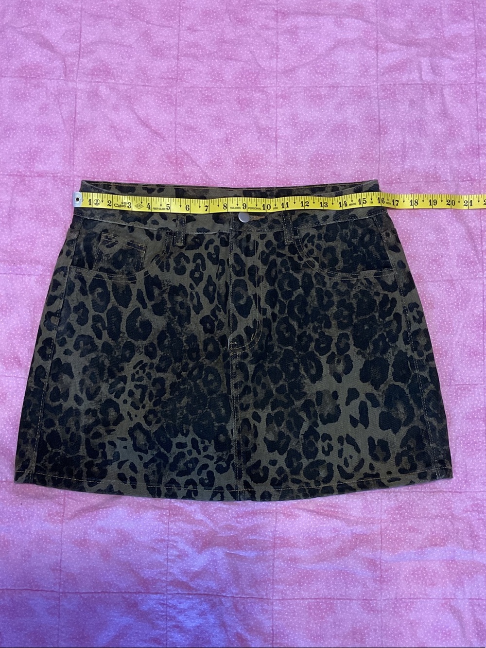 Women's Leopard Print Mini Skirt